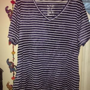 Terra & Sky tie dye striped top